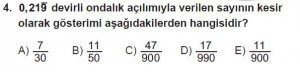Mezun Matematik kazanım Test 6 soru 4