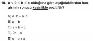 Mezun Matematik kazanım Test 8 soru 10