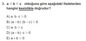Mezun Matematik kazanım Test 8 soru 3