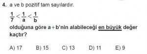 Mezun Matematik kazanım Test 8 soru 4