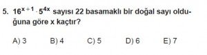 Mezun Matematik kazanım Test 9 soru 5