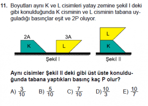 10. Sınıf Fizik Test 1 Soru 11