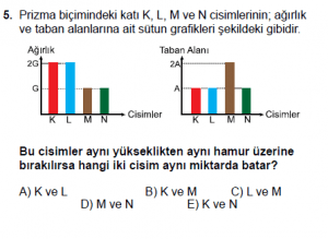 10. Sınıf Fizik Test 1 Soru 5
