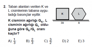 10. Sınıf Fizik Test 2 Soru 2