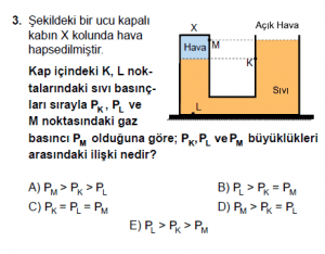 10. Sınıf Fizik Test 4 Soru 3
