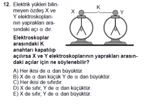 10. Sınıf Fizik Test 6 Soru 12