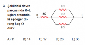 10. Sınıf Fizik Test8 Soru 3
