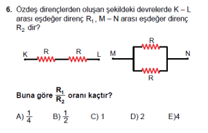 10. Sınıf Fizik Test8 Soru 6
