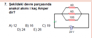 10. Sınıf Fizik Test8 Soru 7