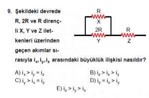 10. Sınıf Fizik Test8 Soru 9