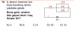10. Sınıf Fizik Test9 Soru 10