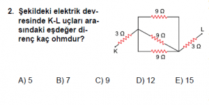 10. Sınıf Fizik Test9 Soru 2