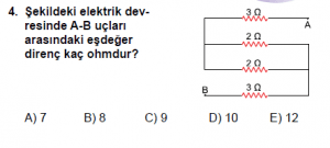 10. Sınıf Fizik Test9 Soru 4