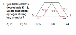 10. Sınıf Fizik Test9 Soru 6