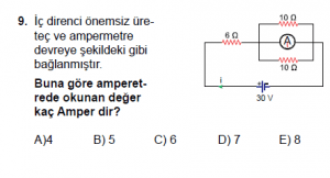10. Sınıf Fizik Test9 Soru 9