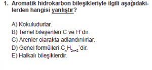 10. Sınıf Kimya Test 15 Soru 1