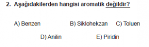 10. Sınıf Kimya Test 15 Soru 2