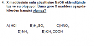 10. Sınıf Kimya Test 2 Soru 4