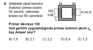 11. Sınıf Fizik Test6 Soru 8