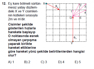 11. Sınıf Fizik test9 soru 12