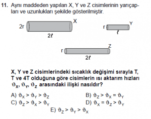 12. Sınıf Fizik Test1 Soru 11