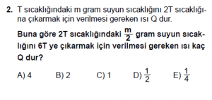 12. Sınıf Fizik Test1 Soru 2