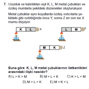 12. Sınıf Fizik Test1 Soru 7