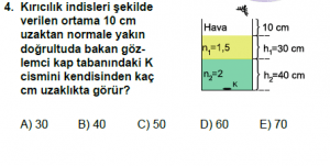 12. Sınıf Fizik Test10 Soru 4