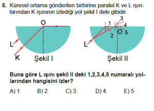 12. Sınıf Fizik Test10 Soru 5