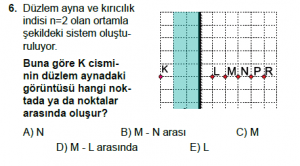 12. Sınıf Fizik Test10 Soru 6