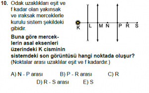 12. Sınıf Fizik Test11 Soru 10
