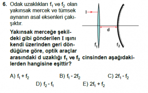 12. Sınıf Fizik Test11 Soru 6