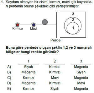 12. Sınıf Fizik Test12 Soru 1