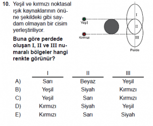 12. Sınıf Fizik Test12 Soru 10