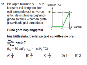 12. Sınıf Fizik Test2 soru 11