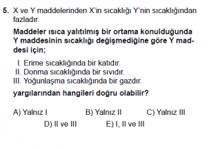 12. Sınıf Fizik Test2 soru 5