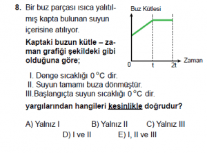 12. Sınıf Fizik Test2 soru 8