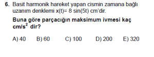 12. Sınıf Fizik Test3 Soru 6