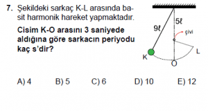 12. Sınıf Fizik Test3 Soru 7