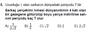 12. Sınıf Fizik Test4 Soru 5