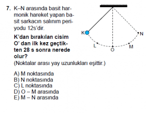 12. Sınıf Fizik Test4 Soru 7