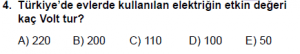 12. Sınıf Fizik Test5 Soru 4