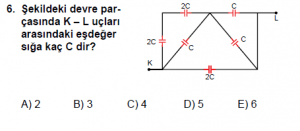 12. Sınıf Fizik Test5 Soru 6