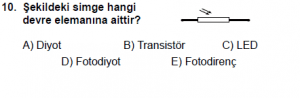 12. Sınıf Fizik Test7 Soru 10
