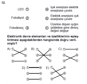 12. Sınıf Fizik Test7 Soru 12