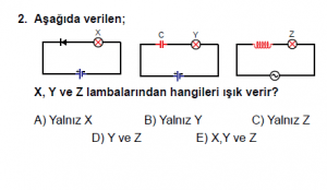12. Sınıf Fizik Test7 Soru 2