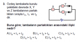 12. Sınıf Fizik Test7 Soru 3