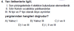 12. Sınıf Fizik Test7 Soru 4