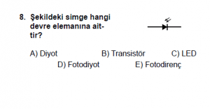 12. Sınıf Fizik Test7 Soru 8