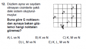 12. Sınıf Fizik Test8 Soru 12